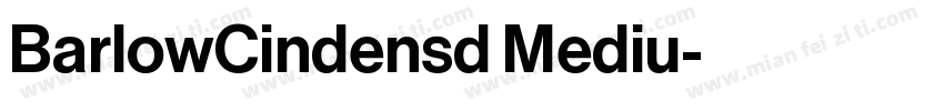BarlowCindensd Mediu字体转换